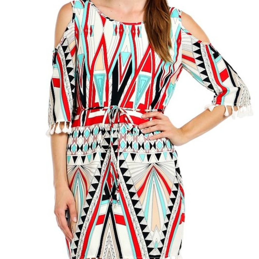 Aztec Fringe Dress